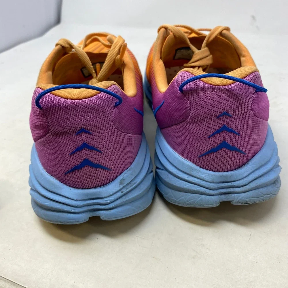 Hoka Rincon 3 Wide‎ Women 9.5D Orange Fuchsia Running Shoes 1121371-MOCY